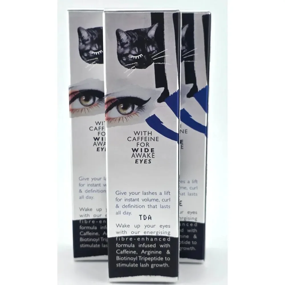 3x Eyeko Lash Alert Wake Up & Go BLACK Mascara .13 oz/4ml Each Travel Size *T981